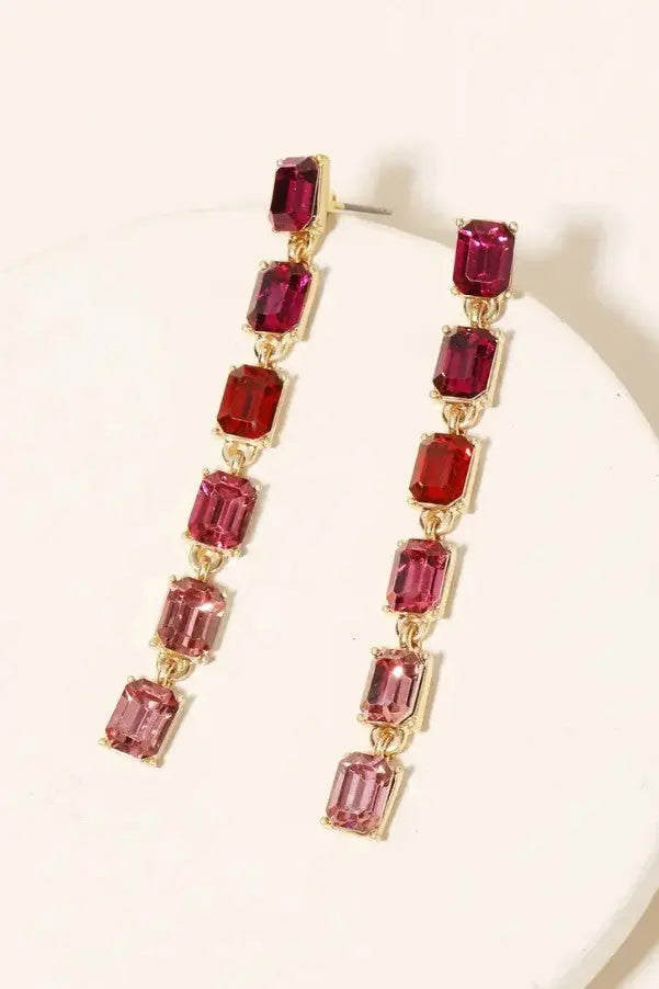 The Tiny Details Merry Crystal Layered Drop Earrings