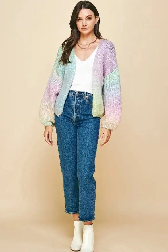 Zara shop rainbow sweater