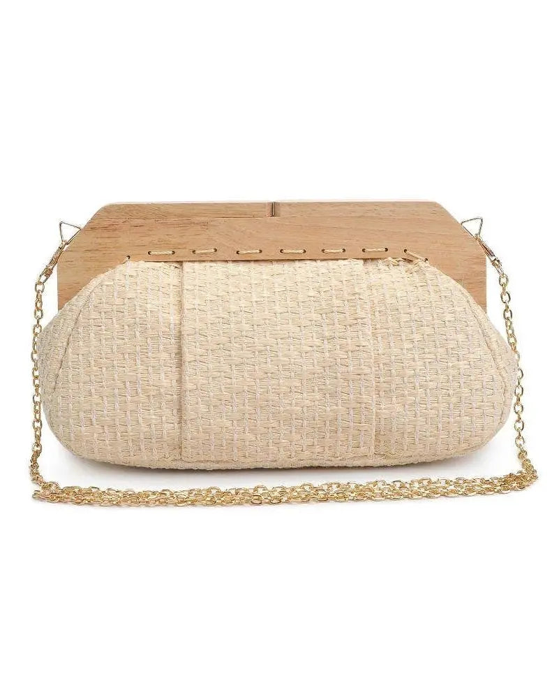 The Tiny Details Natural Echo Clutch Bag