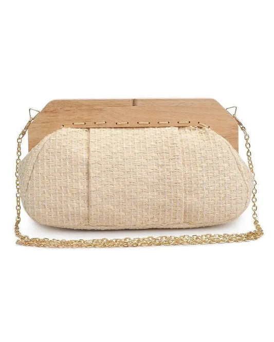 The Tiny Details Natural Echo Clutch Bag