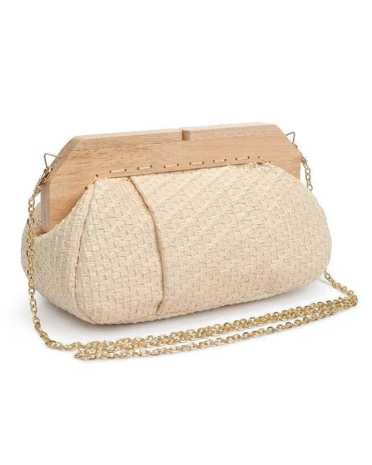 The Tiny Details Natural Echo Clutch Bag