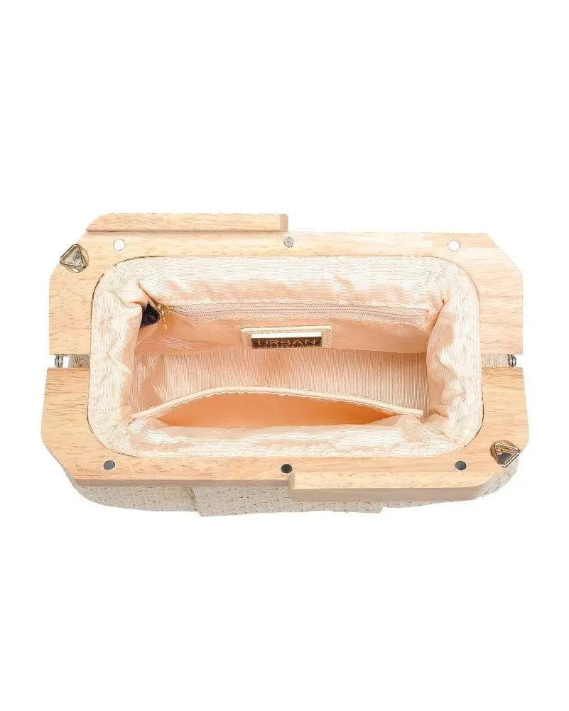 The Tiny Details Natural Echo Clutch Bag
