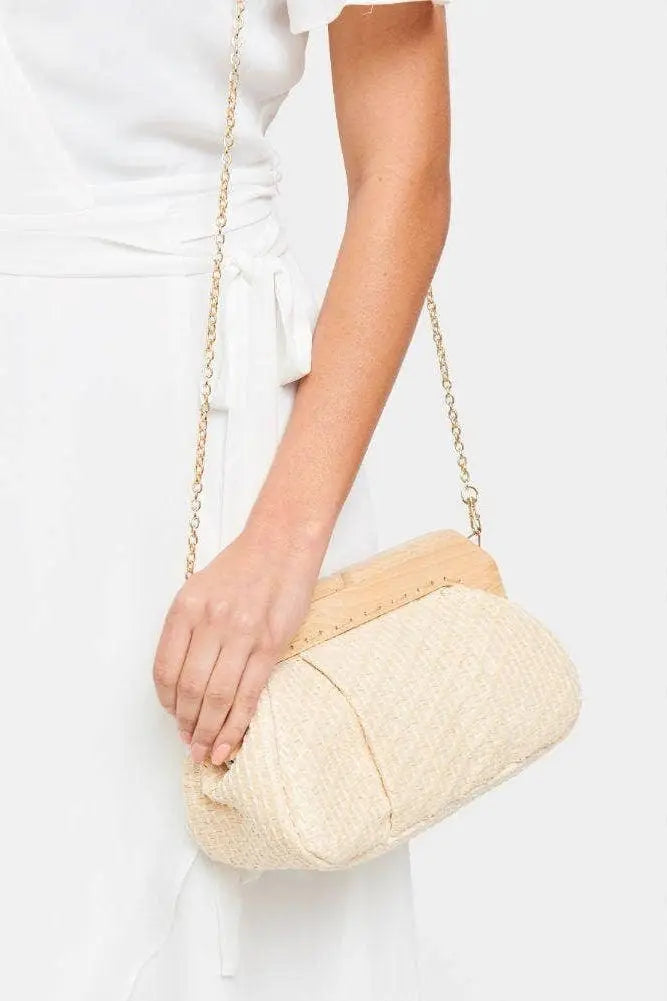 The Tiny Details Natural Echo Clutch Bag