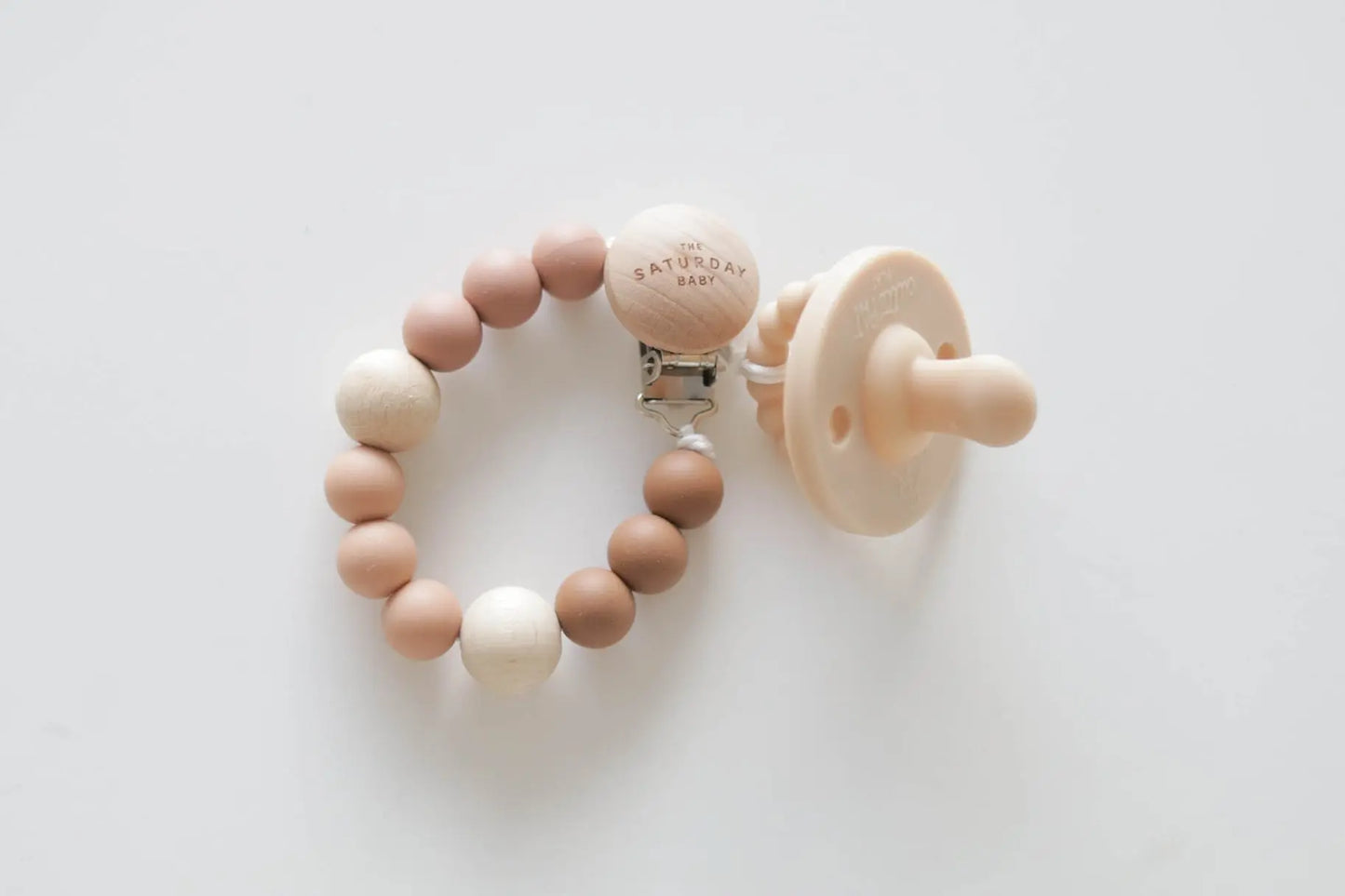The Tiny Details Pacifier Clip in Sun