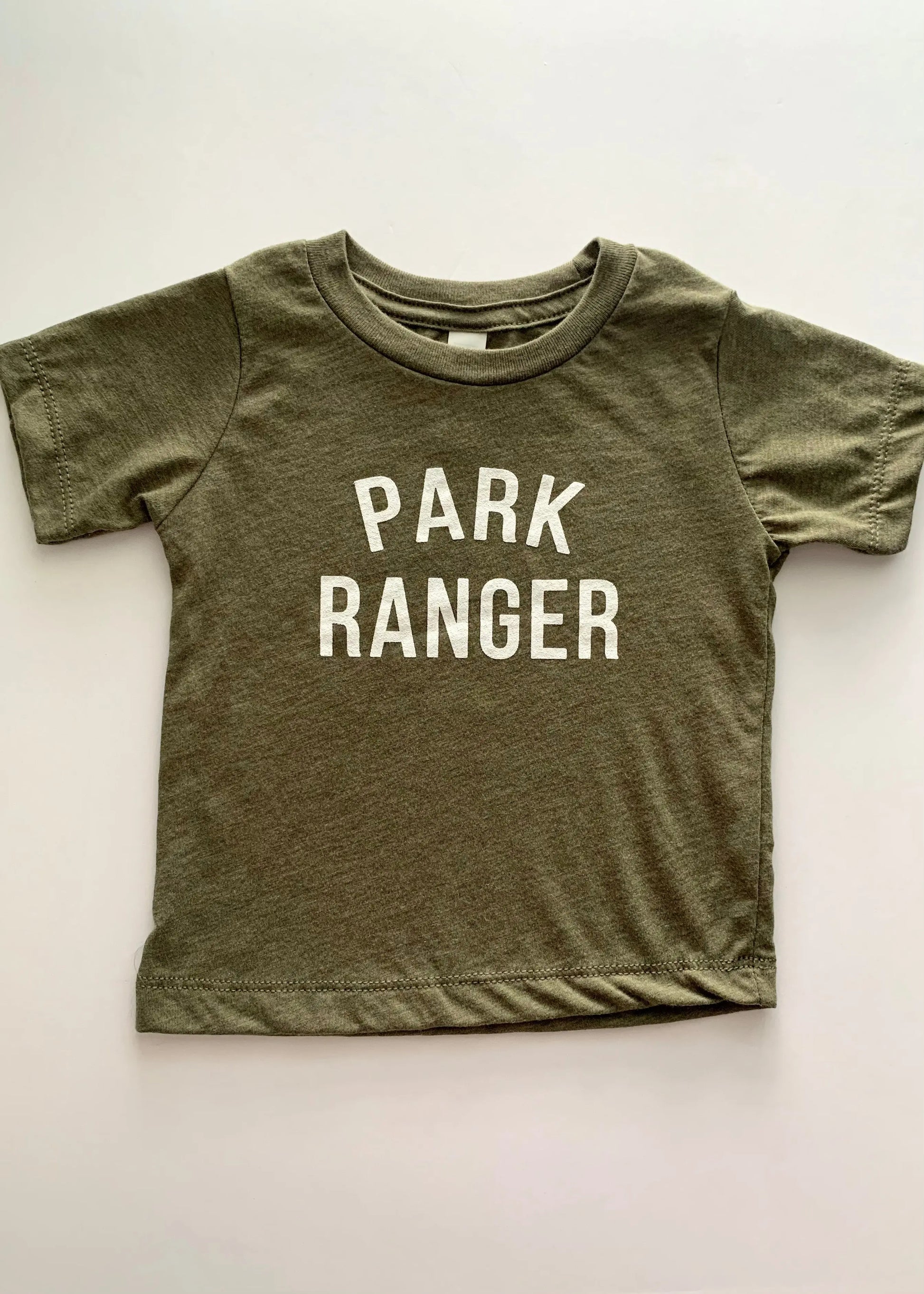 The Tiny Details Park Ranger Olive Short Sleeve Tee