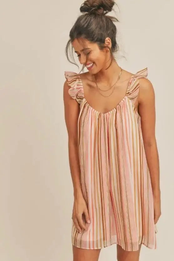 The Tiny Details Reef Romance Coral Multi Dress