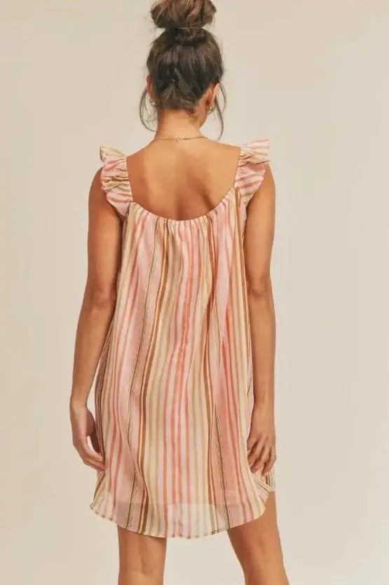 The Tiny Details Reef Romance Coral Multi Dress