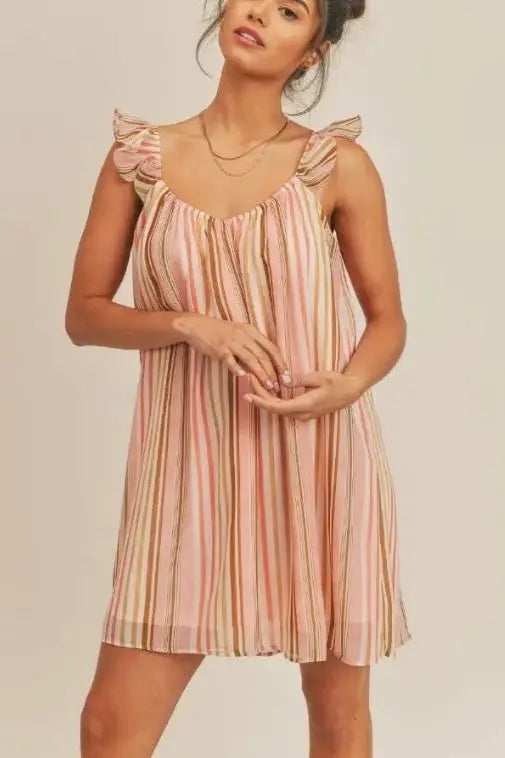 The Tiny Details Reef Romance Coral Multi Dress