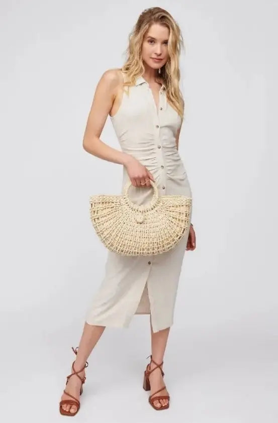 The Tiny Details Rhodes Natural Woven Cream Tote