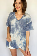 The Tiny Details Short Sleeve Knit Tie-dye Top