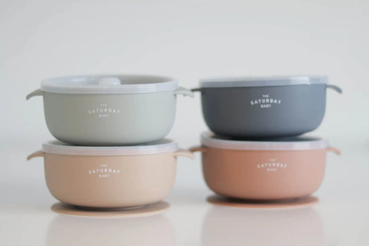 The Tiny Details Silicone Suction Bowls with Lids