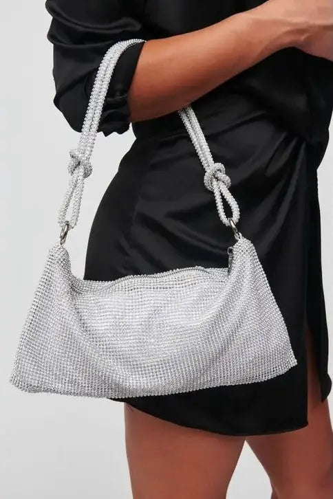 The Tiny Details Stellar Paris Silver Evening Bag