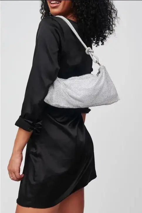 The Tiny Details Stellar Paris Silver Evening Bag