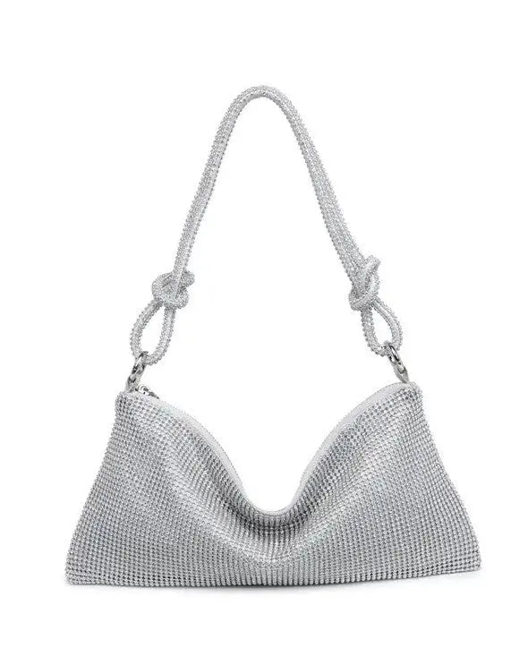 The Tiny Details Stellar Paris Silver Evening Bag
