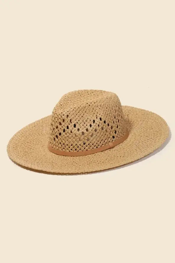 The Tiny Details Straw Braided Fedora Hat