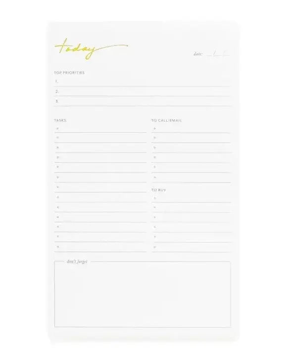 Today Daily Priorities Note Pad | Shop Tiny Details – The Tiny Details