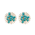 The Tiny Details Turquoise Sunburst Stud Earrings