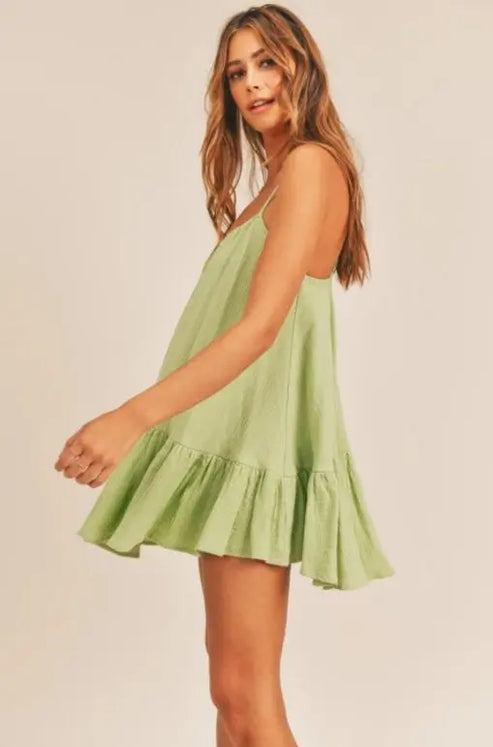 Short/Mini Sleeveless Spaghetti Straps Two Pieces Robe Set with Ruffles